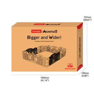 DWINGULER Castle Playpen Extension Kit XD x2-Grey
