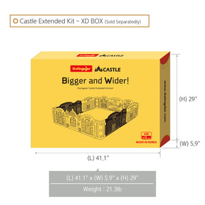 DWINGULER Castle Playpen Extension Kit XD x2-Caramel